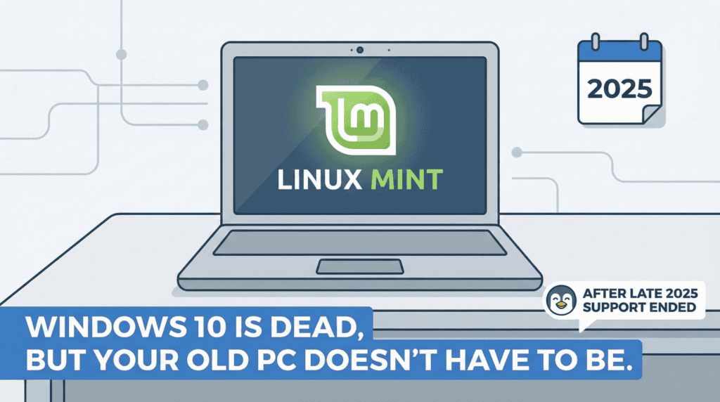 Microsoft Just Forced Millions to Ditch Windows, and They Aren’t Buying Macs Old laptop running Linux Mint after Windows 10 support ended in late 2025